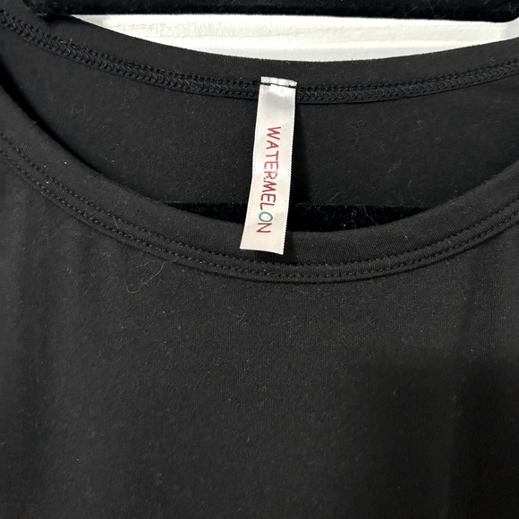 Watermelon Leopard Print Bubble Sleeve Top - Picture 3 of 5